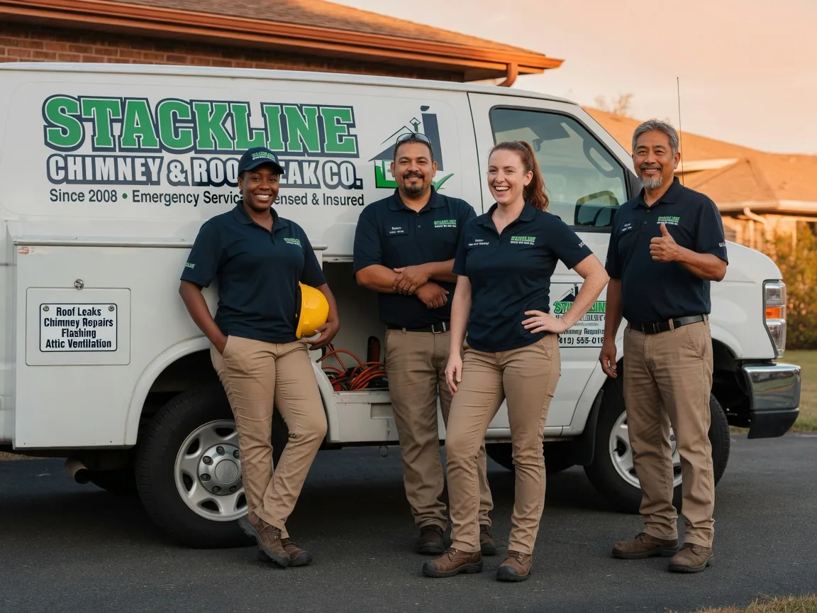 Chimney flashing repair company in Madisonville, TX